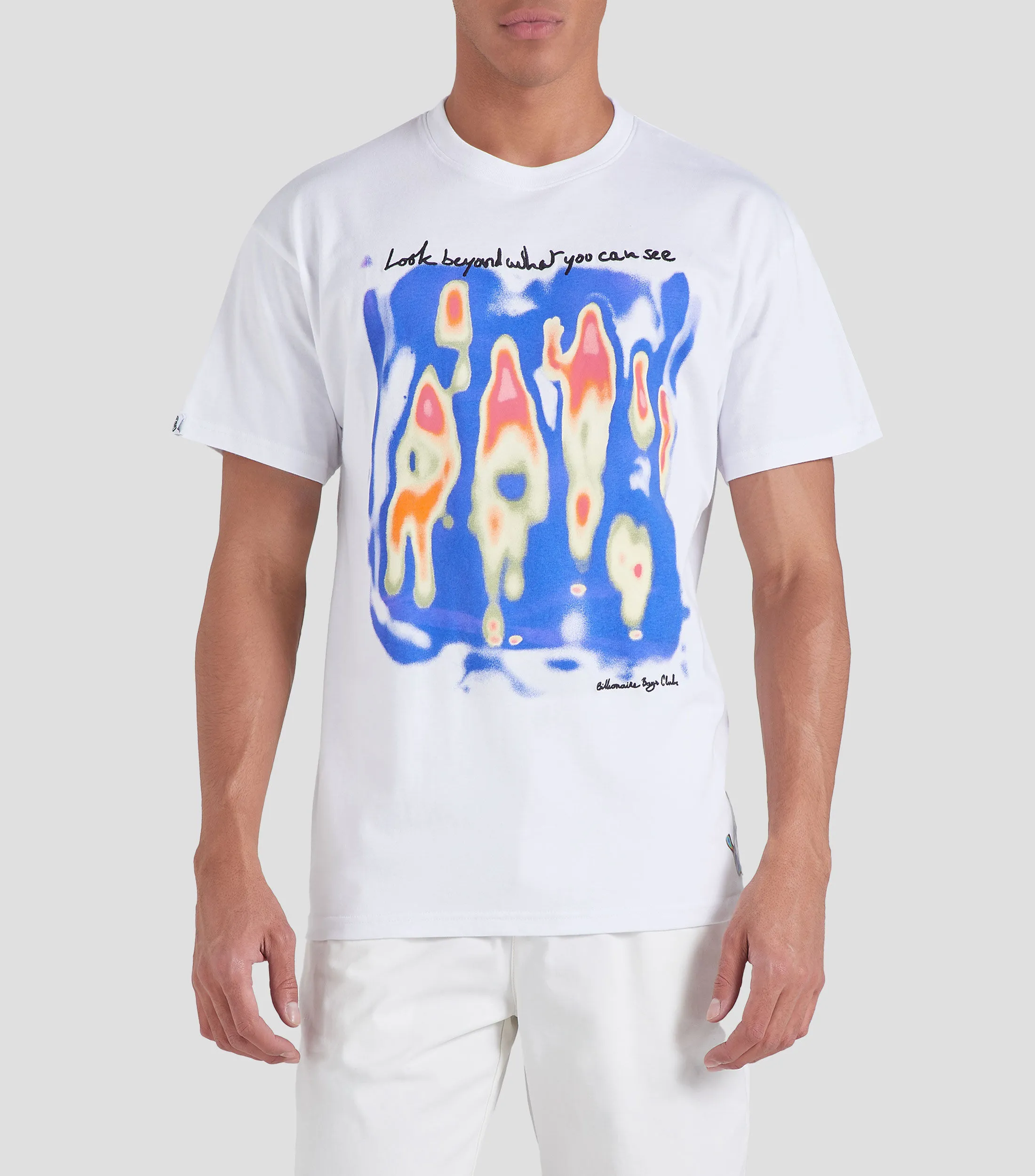 Bbc Playera de cuello redondo con manga corta estampada Hombre